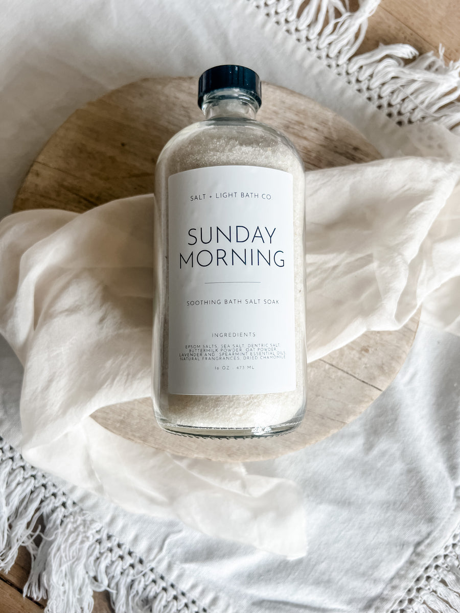 Sunday Morning Bath Salts 16 oz Bottle