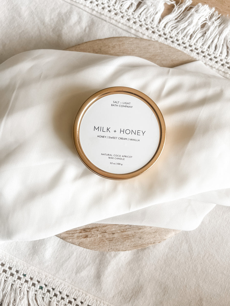3.2 oz Milk + Honey Candle