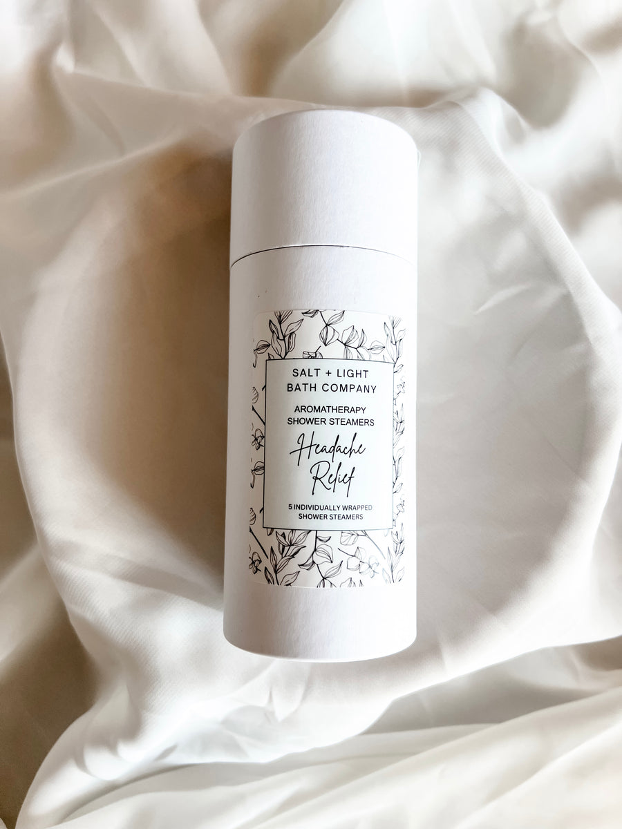 Headache Relief Tube of 5 Shower Steamers