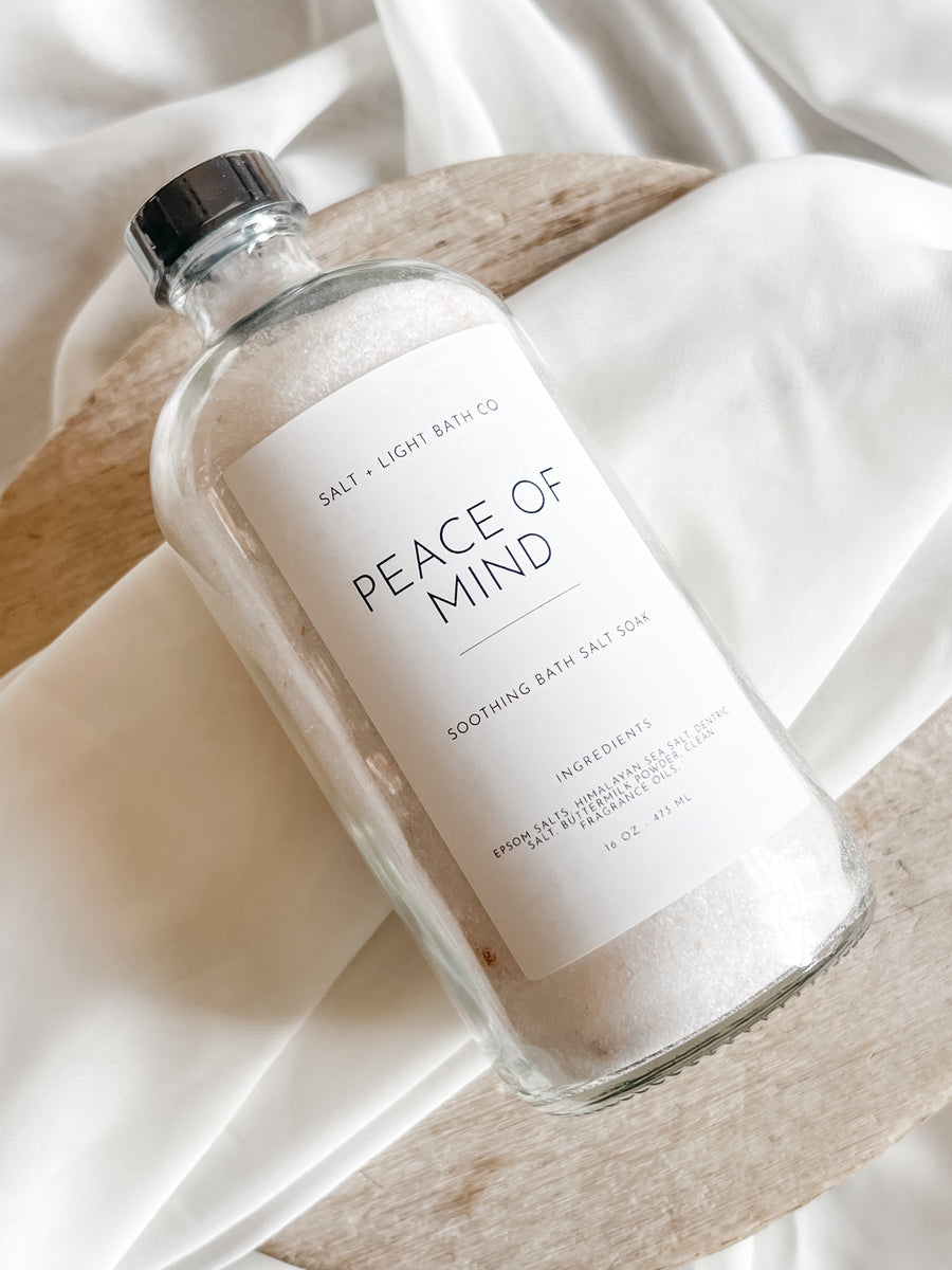 Peace of Mind Bath Salts 16oz Bottle