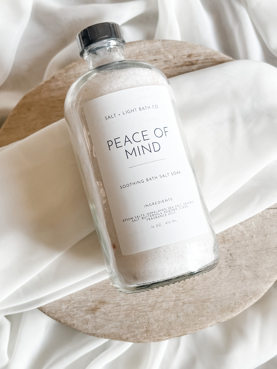 Peace of Mind Bath Salts 16oz Bottle