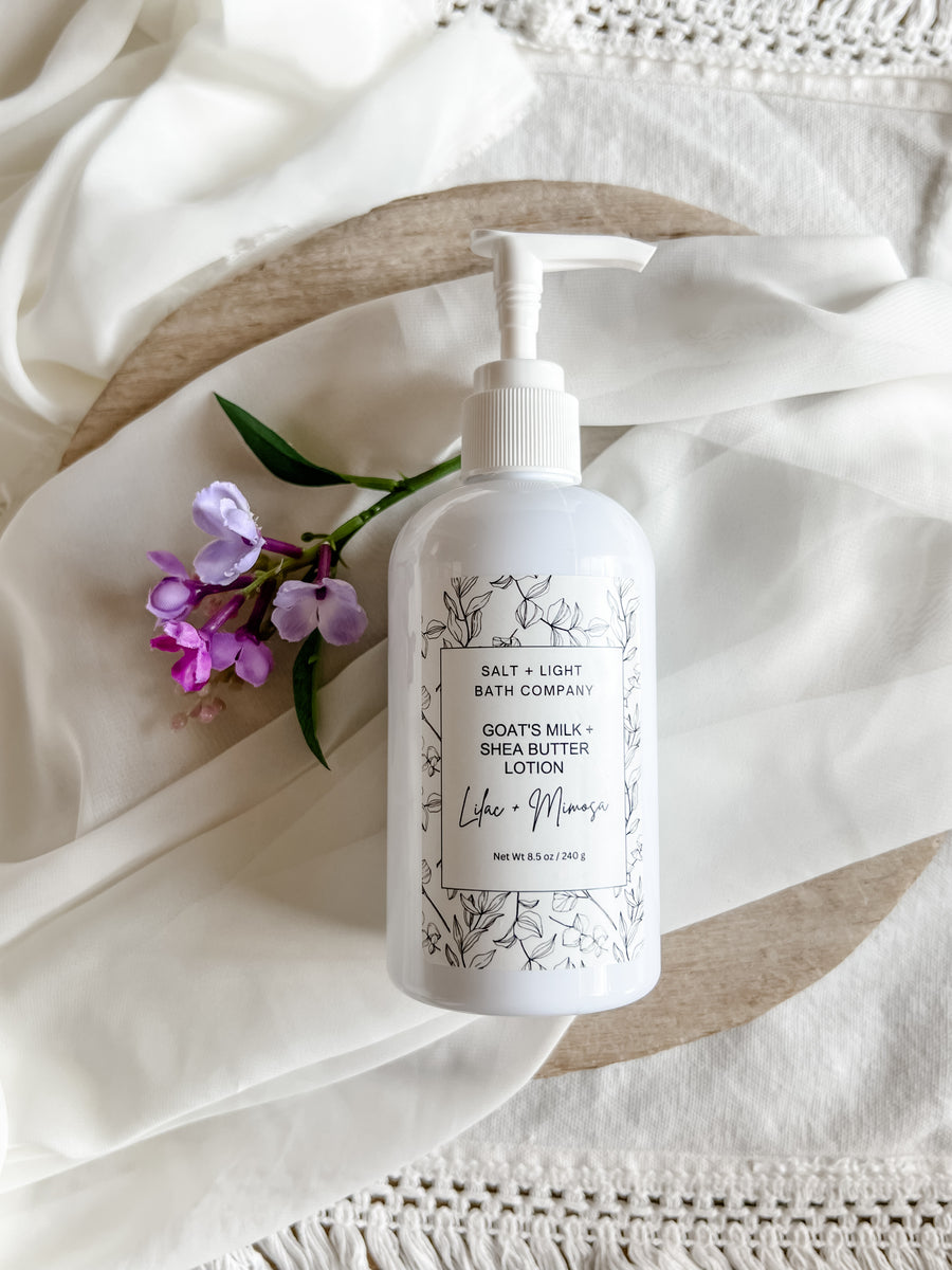 8 oz Lilac + Mimosa Hand Lotion