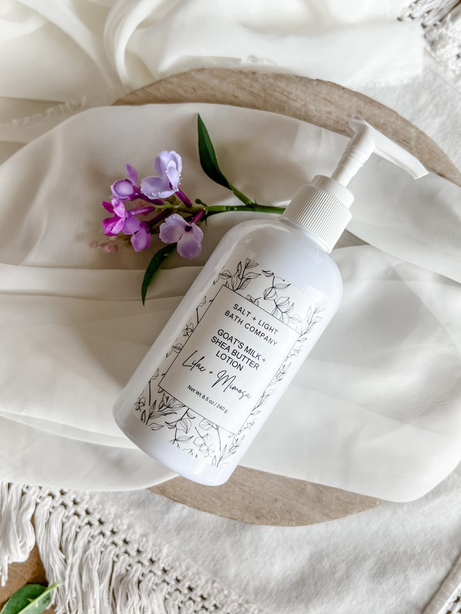 8 oz Lilac + Mimosa Hand Lotion