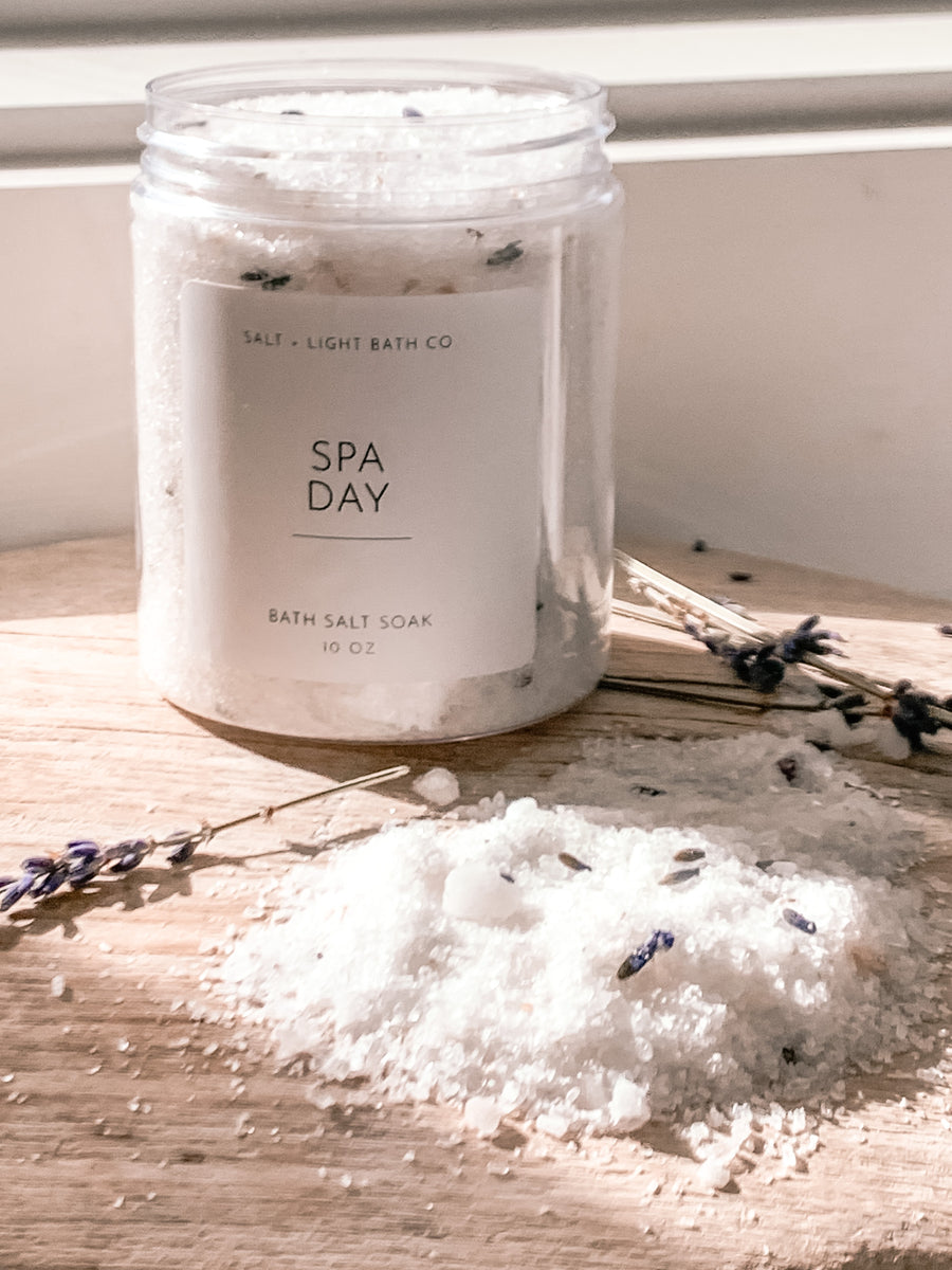 Spa Day Bath Salts 10 oz Jar